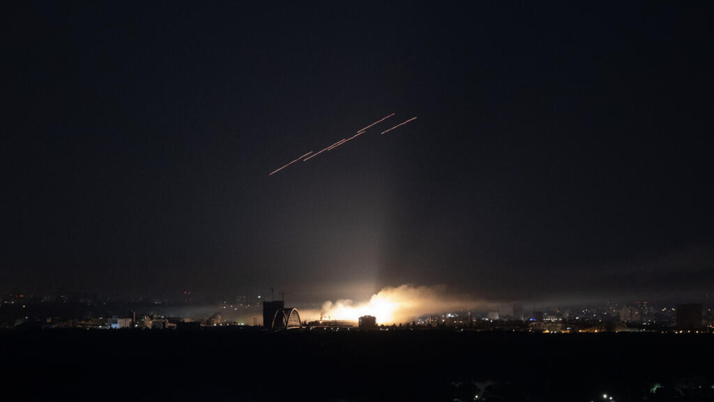Wave of Russian drones, missiles kills two in Kyiv