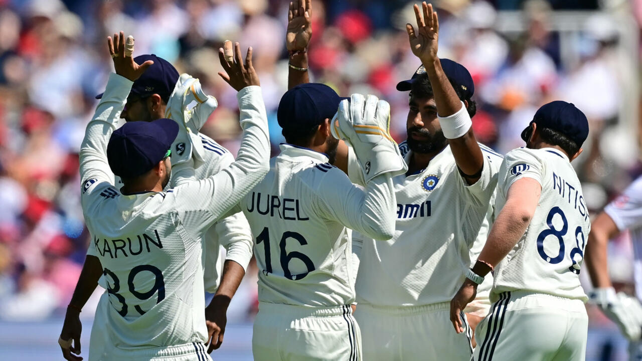 Five-star Bumrah strikes for India as England post 387