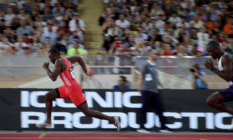 Lyles scorches to comeback win, Alfred conquers 100m