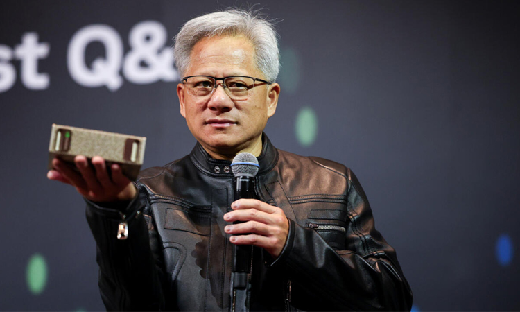 Jensen Huang, AI visionary in a leather jacket