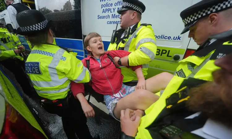 UK police arrest scores of Palestine Action supporters