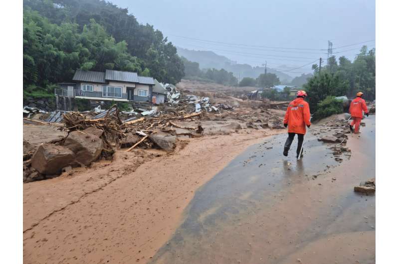 South Korea rain death toll hits 17, with 11 missing