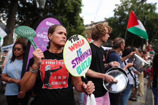Britain 'taking forward' Gaza food airdrop plan: PM Starmer's office