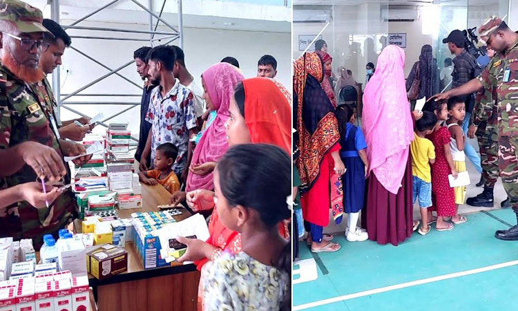 Army provides free treatment to 1,000 patients in Rangpur