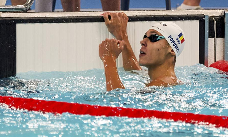 'Better than Olympics' as Popovici wins world 200m free gold