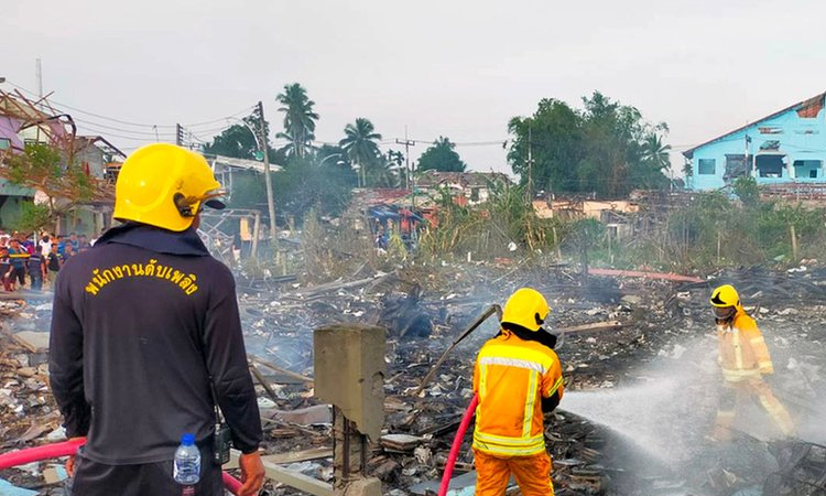 Thailand fireworks factory blast kills four