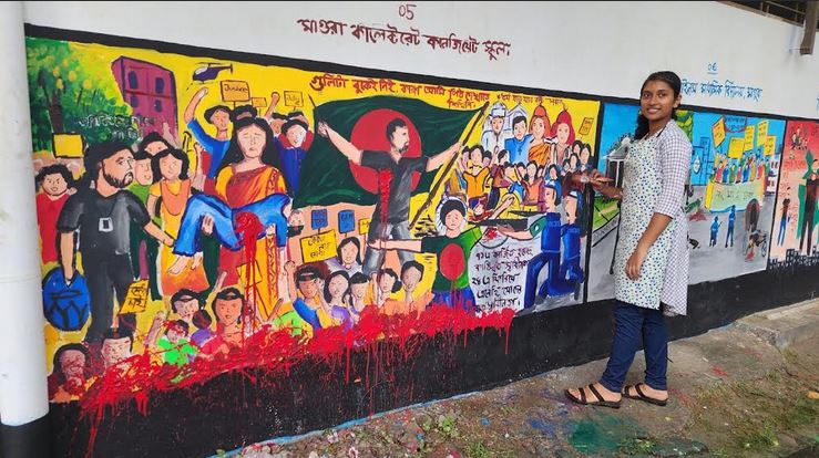 Excellent performance of Magura students in July drawing competition