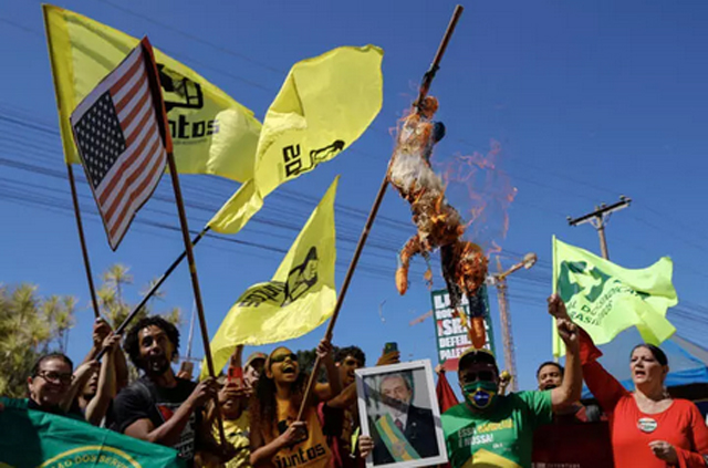 Brazilians burn Trump effigies as tariffs spark anger