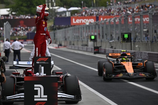 Ferrari's Leclerc on pole for Hungarian GP