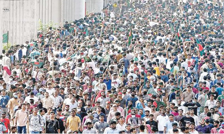 'March to Dhaka' announced Aug 4, hinting Hasina's downfall