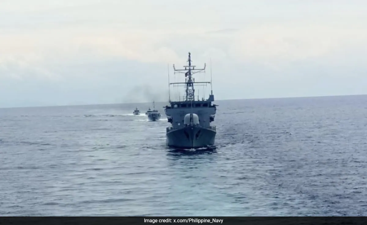 Philippines' Marcos in India as navies hold joint drills