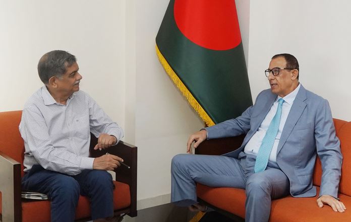 Palestinian envoy meets Education Adviser 