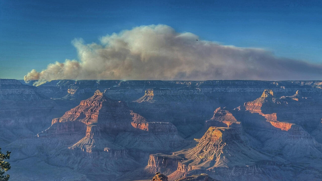 Grand Canyon fire rages, one month on