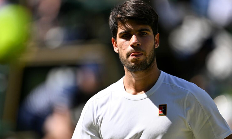 Smiling through: Alcaraz won't let Wimbledon defeat get him down