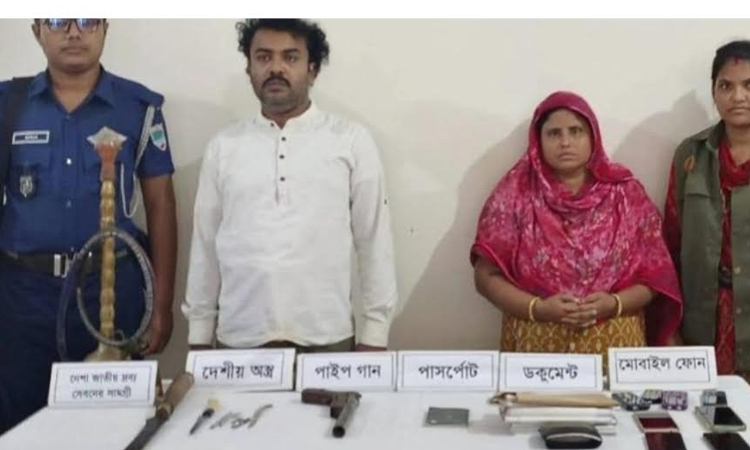 Two held with arms, drugs in Khulna