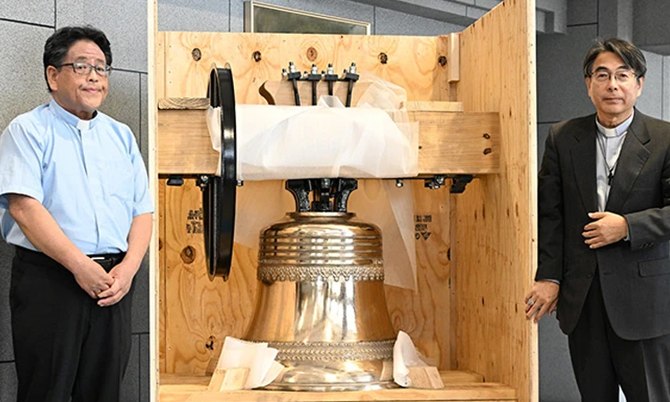 Restored Nagasaki bell to ring in 80 years since A-bomb