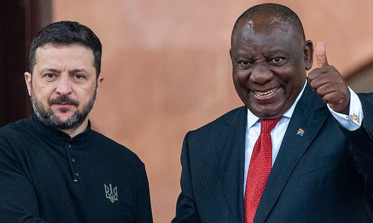 S.African president spoke to Zelensky after call with Putin