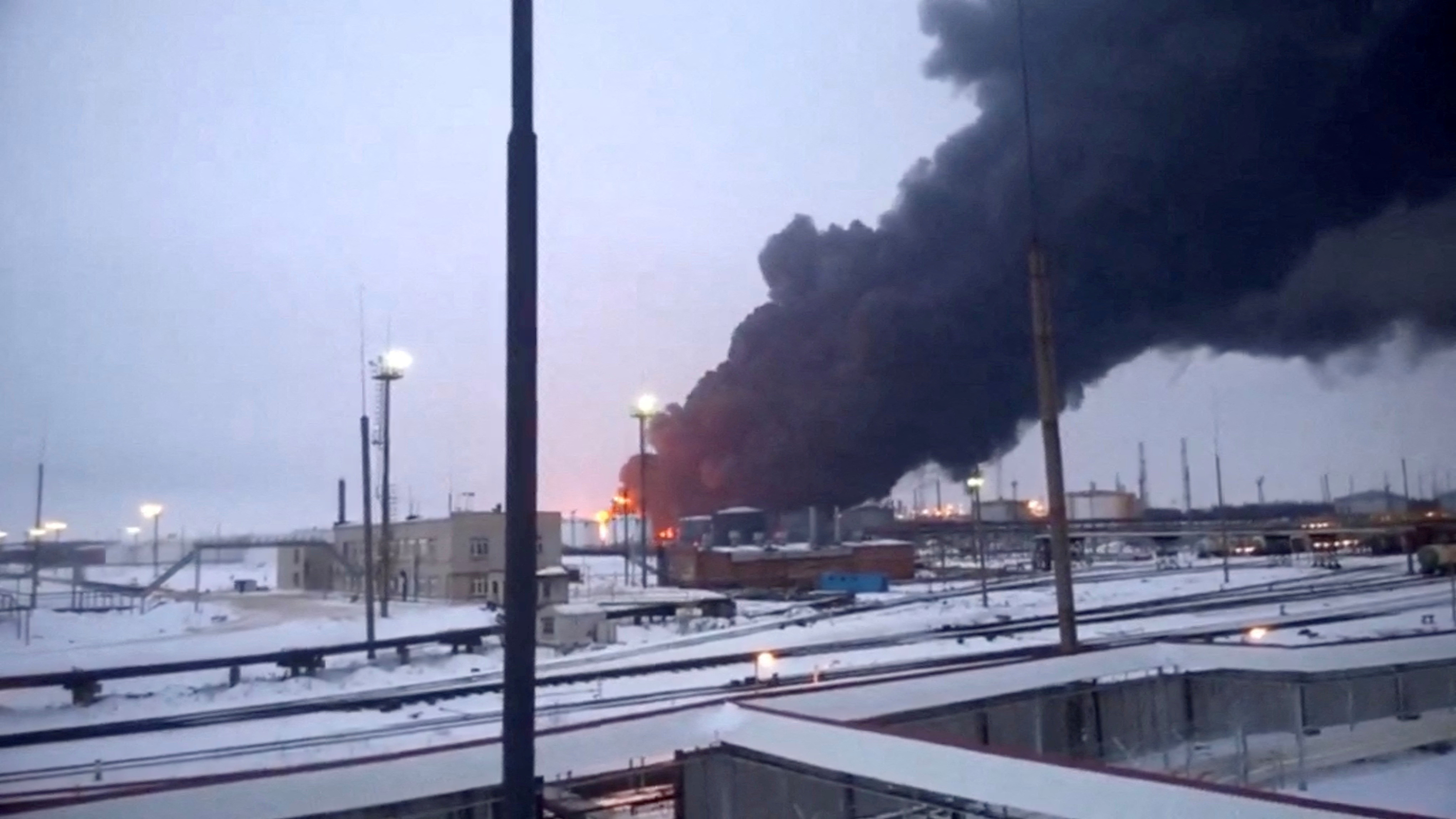 Moscow strikes kill five in Ukraine, refinery hit in Russia