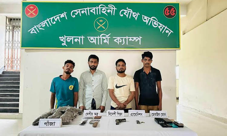 4 youths held, arms, drugs seized in Khulna