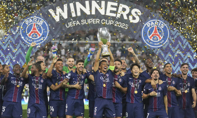 PSG beat Tottenham on penalties to win UEFA Super Cup after late comeback