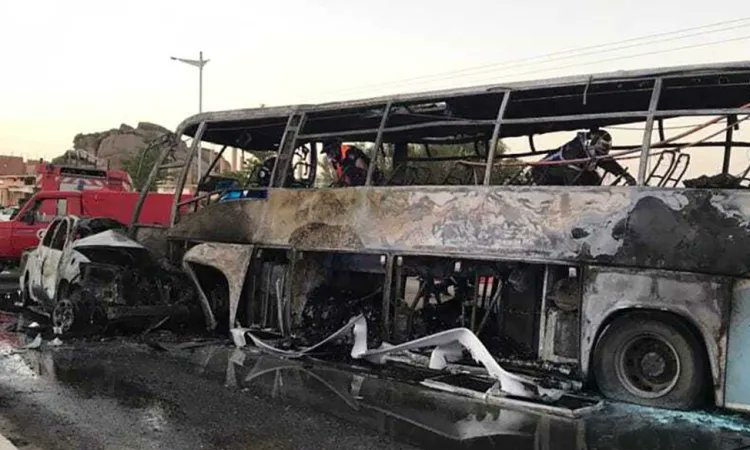 Bus plunges into river in Algeria capital, killing 18