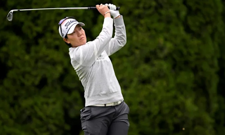 Lee5 leads Evian champ Kim at LPGA Portland Classic