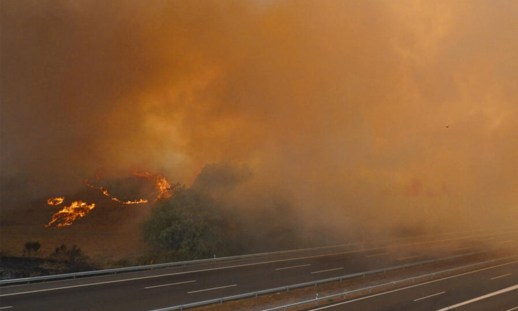 Fires keep burning in western Spain as army is deployed