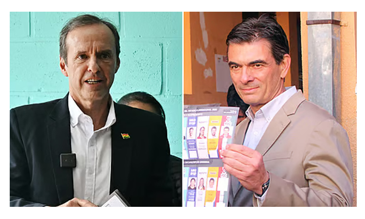 The two candidates who will duel for Bolivian presidency