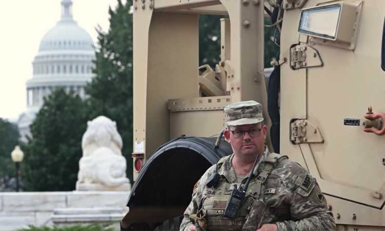 Republican-led states sending hundreds of troops to US capital