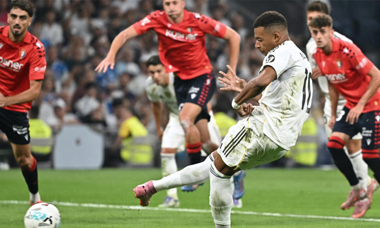 Mbappe lifts Real Madrid past Osasuna in La Liga opener