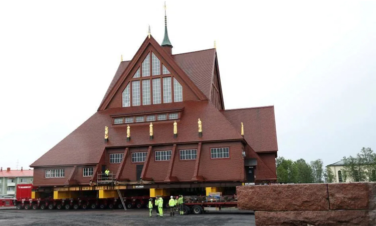 Historic Swedish church inches closer to new home