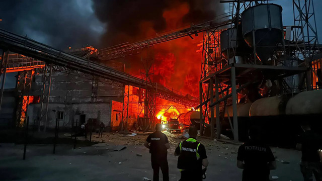 Fire at nuclear plant after Russia downs Ukrainian drone