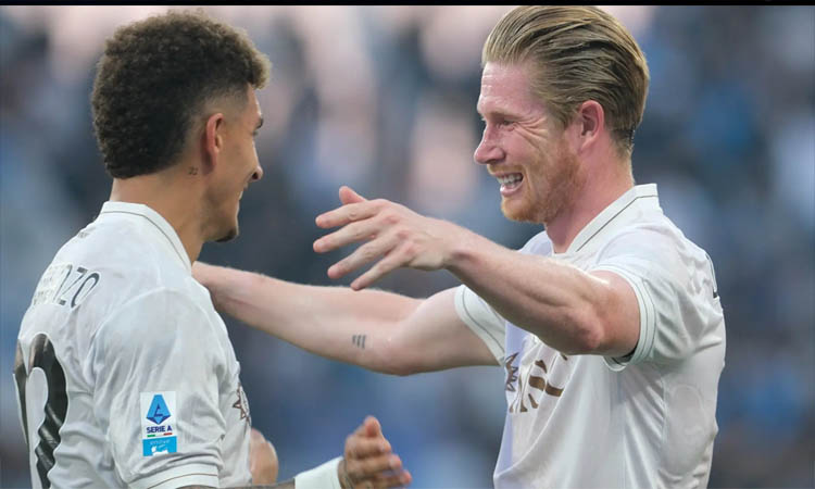 De Bruyne strikes in Napoli's strong start to Scudetto defence at Sassuolo