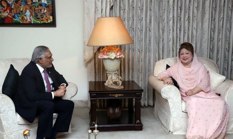 Pakistan Deputy PM meets Khaleda Zia