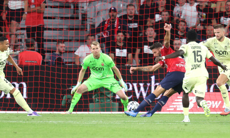 Giroud strikes late to lift Lille past Monaco, Rennes implode early at Lorient