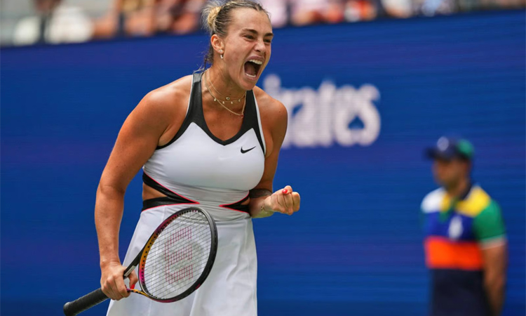 Sabalenka overpowers Masarova to reach US Open second round