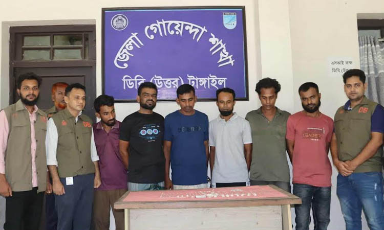 7 robbery gang members arrested in Tangail