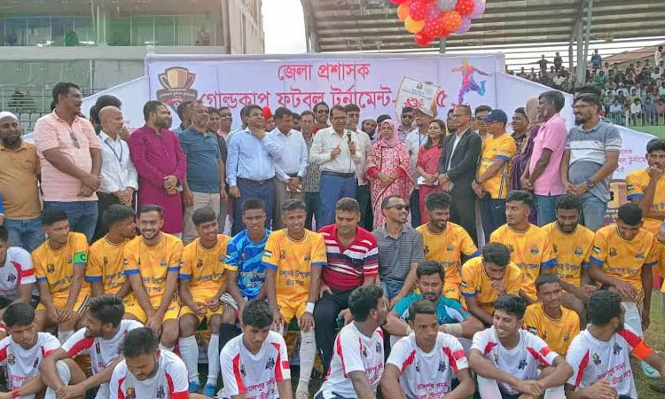 DC gold cup football tournament begins in Jamalpur 