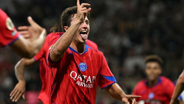 Joao Neves bags stunning hat-trick as PSG put six past Toulouse