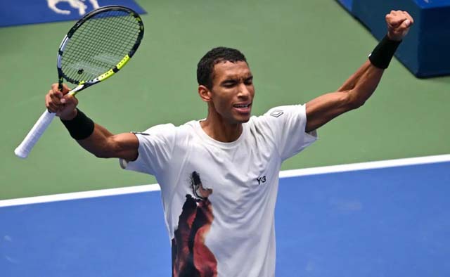Auger-Aliassime beats Rublev to make US Open last eight