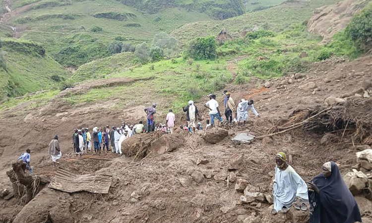 Landslide wipes out Sudan village, killing hundreds