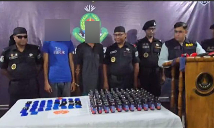 2 drug peddlers held with yaba, phensedyl in Tangail
