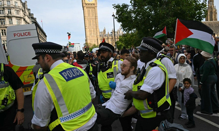 UK police arrest hundreds in latest Palestine Action demo