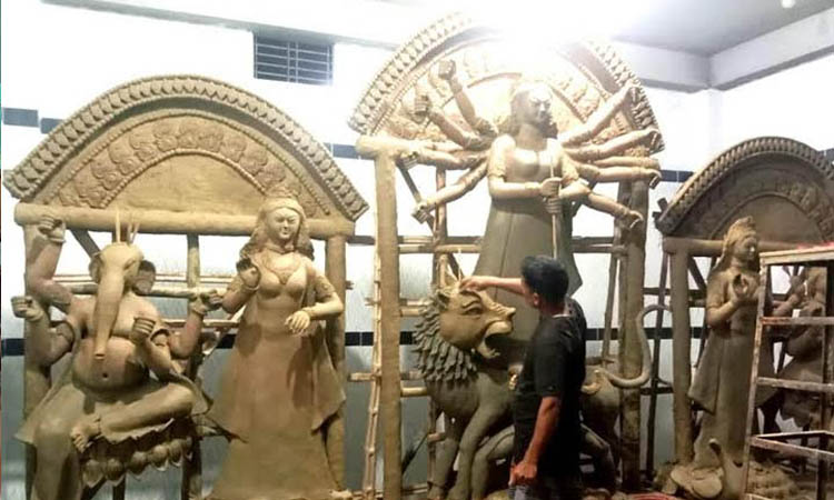 Preparations afoot for Durga Puja celebration in Dinajpur