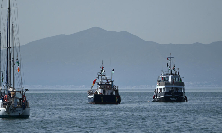 Gaza aid flotilla activists say second boat hit by suspected drone