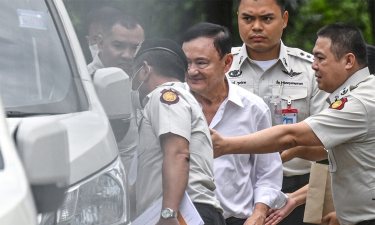 Thai ex-PM Thaksin begins first full day in prison