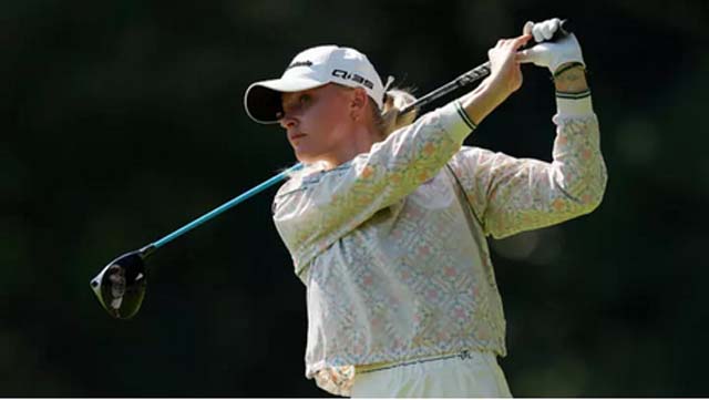 England's Hull leads Jeeno by one at LPGA Queen City event
