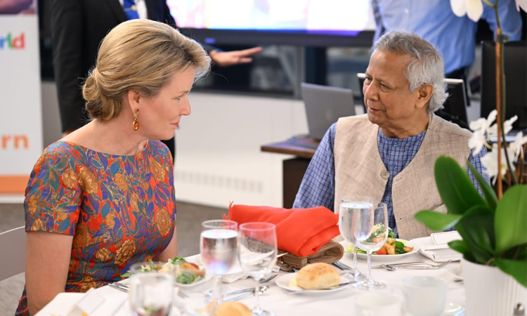 Belgium queen, ex-British PM meet CA