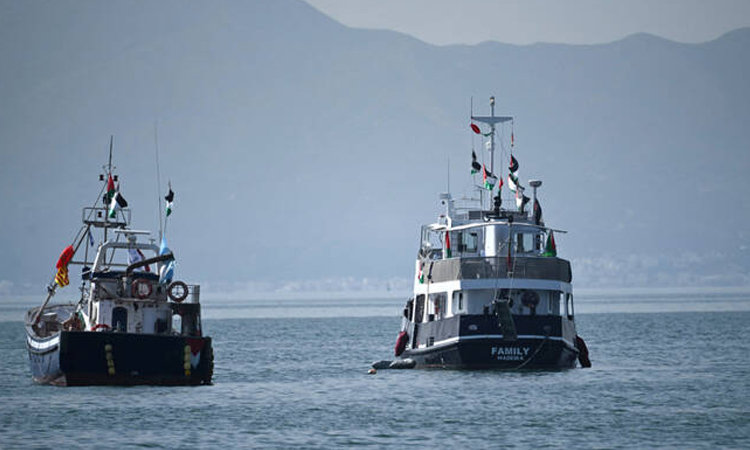 Organisers say Gaza aid flotilla targeted by multiple drones