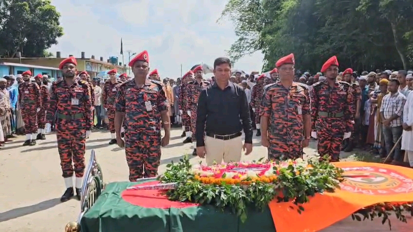Firefighter Shamim Ahmed laid to eternal rest